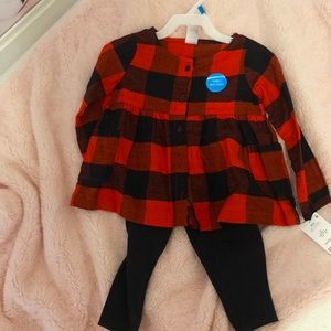 Carters set. Long sleeve shirt and pants
